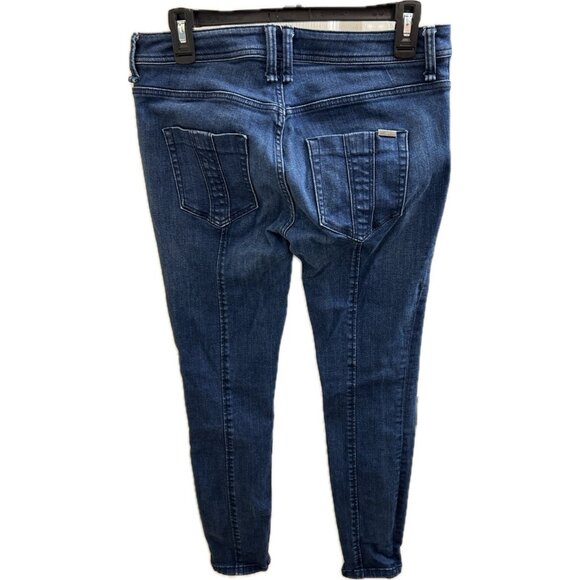 Burberry Brit Jeans Women's 30 Blue Westbourne Skinny Ankle Jeans Designer - Picture 1 of 16